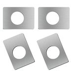 4pcs Door Reinforcement Plate, Door Handle Fixing Cover Filler Repair Backplate Stainless Steel Door Lock Repair Plate Door Lock Repair kit