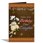 Alwaysgift Happy Birthday Daughter Greeting Card With Envelope, Happy Birthday Card for Girls (Design-4)