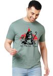 Wear Your Opinion Jay Shree Ram Mandir Theme Men's Premium Cotton Round Neck T-Shirt (Design: Jay Shree Ram,Mint,Small)