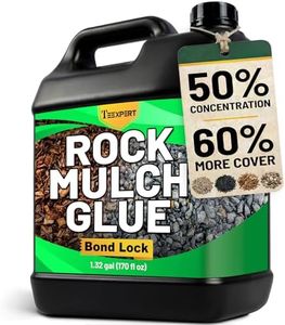 Rock Glue for Landscaping, Mulch Glue 166OZ, Pea Gravel Binder Stabilizer, Bond Lock Rubber Mulch Anchor, Strong Rock Lock, Safe Landscape Adhsive for Lawn, Patio, Garden Border