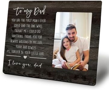 Mancheng-zi Dad Picture Frame, Dad Gifts from Daughter, Dad Gifts for Christmas Birthday Father's Day, Best Dad Gifts, Gifts for Dad from Daughter, to My Dad 4x6 Picture Frame