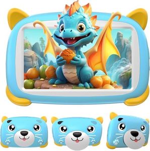 DOOGEE U7 Tablette Enfants 7 Pouces, Tablette Android 4GO RAM + 32GO ROM/TF 1TB Contrôle Parental, Tablette Tactile GMS Certified/Double Caméra/WiFi/Type C, Bleu