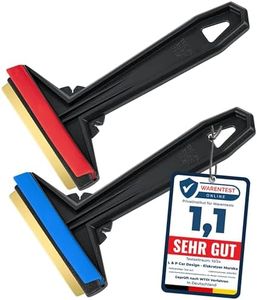 Rascador Hielo Coche Murska - Rasqueta Hielo Coche [ 2 piezas ] muy rápido y eficaz Raspador Hielo Coche de latón para Parabrisas Coche de Finlandia (L&P A054-2) (2 Piezas - color aleatorio)