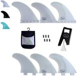 Ho Stevie! Fiberglass Reinforced Polymer Surfboard Fins - Thruster (3 Fins) FCS or Futures Sizes, Choose Color (White, FCS)