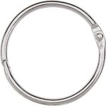 Acco Metal Book Rings, 1-1/2in Diameter, 100 Rings Per Box (ACC72204)