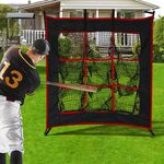 Kapler 9 Hole Pitching Net - Baseball and Softball Pitching Strike Zone Target