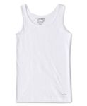 Jockey Girls' Plain Regular Fit Tank Top (SG02-0105_WHITE_10)