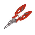 KANABEE Imported Fishing Plier Scissor Split Ring Line Cutter Hook Remover Tackle Tool Orange