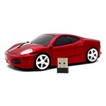 Ai5G Wireless Mouse Sports Car Mouse USB Computer Mice Optical 2.4GHz with Headlight 1600DPI for PC Laptop MAC (Red)