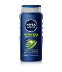 NIVEA MEN Shower Gel Energy (6 x 400ml), Energizing Body Wash with Mint Extract, All-in-1 Shower Gel for Men, Strong NIVEA Men Shower Gel with Fresh Masculine Scent