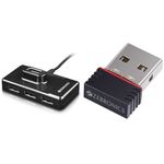 ZEBRONICS Zeb-100HB 4 Ports USB Hub for Laptop, PC Computers, Plug & Play, Backward Compatible - Bla