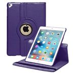 Case Compatible with Apple iPad Pro 12.9" (1st & 2nd Generation, 2015 & 2017 Model) Shockproof PU Leather Book Style Flip Folio 360° Rotating Protection Cover With Auto Wake/Sleep (Blue)