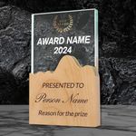 Sonloka Personalized Trophies with Engraved Text, Custom Crystal Trophies for Parties, Sports Match, Corporate Events and Employee Reward Programs, Unique and Meaningful Gifts (Crystal Trophy D)