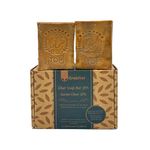 2-Pack Olive & Laurel Oil Soap - Made with 30% Laurel Oil - Traditional Handmade Ghar Soap (2 x 180g) - Suitable for All Skin & Hair Types- Savon Traditionnel et Fait à la Main (Huile d'Olive & Huile de Laurier) - Product of Turkey