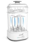 Bottle Sterilizer and Dryer, Compact Baby Bottle Sterilizer, Electric Steam Bottle Sanitizer for Baby Bottles, Pacifiers, Pump Parts