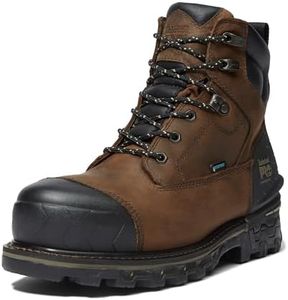 Timberland PRO men's Boondock Hd 6 Inch Composite Safety Toe Waterproof Industrial Work Boot, Brown-2024 New, 8