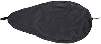 DEWIN Cockpit Cover, Kayak Spray Skirt Universal Adjustable Kayak Accessory Black Fit Blocking Kayak Canoe Cockpit Cover (M:101X60cm)