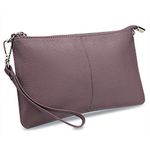 YALUXE Women's Genuine Leather Wristlet Clutch Crossbody Phone Bags Wallet Purses and Handbags for Women