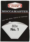 Moccamaster No.1 Paper Filters (80 Filters) - White