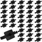 Hidden Fasteners Nylon Clips for Deck Fastening, Composite Decking Fasteners with Metal Deck Screws for Deck Boards, Nylon Plastic T Clips for Decking (500 Packs)