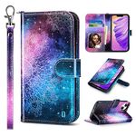 ULAK Compatible with iPhone 14 Wallet Case for Women, Premium PU Leather Flip Cover with Card Holder Kickstand, Protective Phone Case for iPhone 14 2022 6.1 Inch, Mandala Pattern