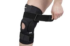 Hinged Adjustable Neoprene Knee Support Brace with Unique Multi Strap Design and Open Patella by Body-TEC (XXL 50-54cm)