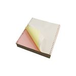 Staples Multi-Part Colored Computer Paper, 9 1/2" x 11", 3-Part, Carbonless, 1100 Sheets