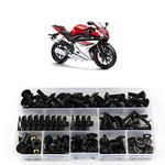 Xitomer Full Sets Fairing Bolts Kits, Fit for YZF R125 2008-2018, Mounting Kits Washers/Nuts/Fastenings/Clips/Grommets (Matte Black)