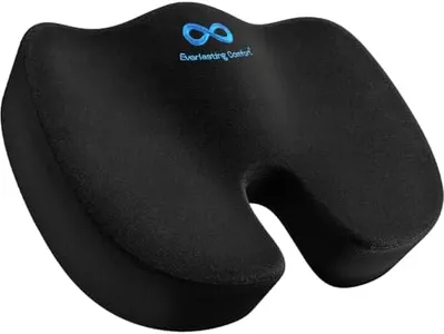 Everlasting Comfort Seat Cushion for Lower Back Pain Relief - Enhances Posture & Support, Provides All-Day Comfort - Non-Slip Tailbone Pain Relief Cushion - Multi-Use Car, Gaming, Office Chair Cushion