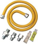 Dormont 0222524 SmartSense Gas Dryer & Water Heater Appliance Connector Kit, 36" In. Long, 1/2 In. Outside Diameter, Yellow Coated