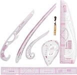 Trintion 7Pcs Sewing Ruler Tailor Set Curve Metric Ruler Sewing Ruler Tailor Tool Set DIY Clothing Measuring Rulers Tool Kit