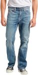 Silver Jeans Co. Men's Craig Classic Fit Bootcut Jeans, Light Marble Indigo, 36W x 32L