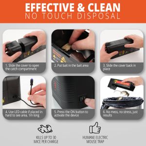 RatKil Electric Rat Trap – Humane High-Voltage Rodent Killer
