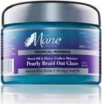 The Mane Choice Tropical Moringa Sweet Oil & Honey Endless Moisture Braid-Out Hair Glaze, Twist & Braid Cream Gel w/Flexible Hold for Hair Definition & Strength, Helps Reduce Frizz & Breakage, 12 Oz