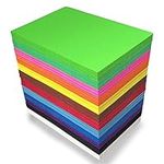 96pcs Foam Sheet Crafts 8.5X 5.5 in 12 Assorted Colors Eva Foam Paper Pieces for Kids Student Classroom Craft DIY Sewing