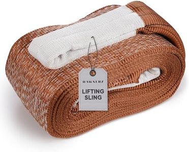 Heavy Duty Industrial Lifting Sling 13200 Lbs Vertical WLL 30ft - Dawnerz Eye and Eye Flat Polyester Web Lifting Sling 6 tons WLL - Crane Lifting Strap for Construction, Boat Lift Strap (7.1" x 30')