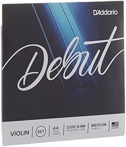 D'Addario Debut Violin String Set, 4/4 Scale, Medium Tension