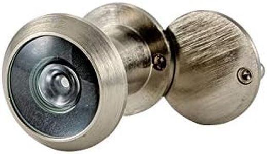 Focus Vision Door Viewer for Narrow Panel Doors - Home Office Security Improvement | Wide Angle Modern Look & Easy to Install Peephole Fits Front Doors Thickness (1 Pack (7/8"-1-1/4"), Satin Nickel)