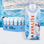 AVALIS Icelandic Glacier Water - STILL, 500 ml Tetra Pak® Packages (Pack of 12) - Pristine, Naturally Alkaline, Eco-Friendly & Sustainably Packaged - Hydration & Health - More Than Just Water