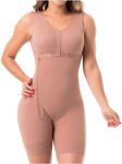 Sonryse 053ZL Postpartum Girdle Tummy Control Built in Bra Shapewear Fajas Colombianas Postparto FUPA Shaping Bodysuit Mocha