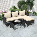 bigzzia Outdoor Rattan Patio Furnit