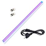 Lewano 2 Feet UV Black Light 18W | 395-400nm LED T5 Integrated Tube | Linkable Batten Light for Glow Party, Resin Curing, Fluorescent Paint, DJ & Inspection Use