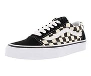 Vans Unisex Old Skool Classic Skate Shoes, (Primary Checkered) Black/White, (Primary Checkered) Black/White, 8.5 Women/7 Men