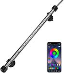 GreenSun LED Aquarium Light, Fish Tank Light with APP Control, IP68 Submersible Waterproof Strip Bar Light, RGB Color Changing, 4.5 Watts 15inch/38cm
