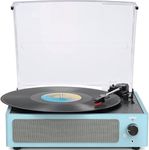 Vintage Vinyl Record Player with Sp