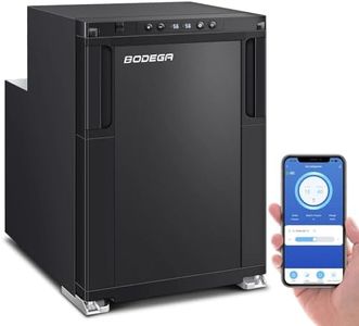 BODEGA 【Upgraded】 12 Volt Refrigerator, RV Refrigerator APP Control, 45L(1.6cu.ft) RV Fridge and Freezer, Car Refrigerator with Lock, (-4℉-46℉) Fridge freezer 12/24V DC for Truck, RV, Camping, Travel