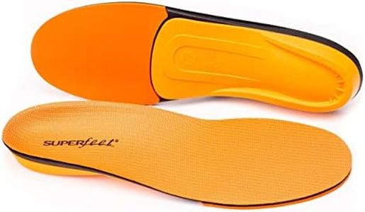 Superfeet Unisex Orthotics Arch Support Cushion Insoles, Orange, Size E