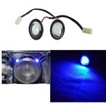 Generic Autobrandz Royal Parking Eyes Light For Re Classic 350, 500,Chrome, Electra,350, 500, Standard 350, 500 (Blue) - Led