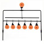 HHH Hunting® Large Freestanding 7 Target Self Resetting Spinning Shooting Target Gallery Set Air Rifle Airgun Hunting Shooting Practice