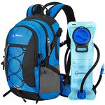 MIRACOL 18L Hydration Backpack with 2.5L BPA Free Water Bladder: Large-Capacity Hydration Pack with 2 Waist Pouch Insulated Water Backpack - for Hiking Running Biking Camping Hunting